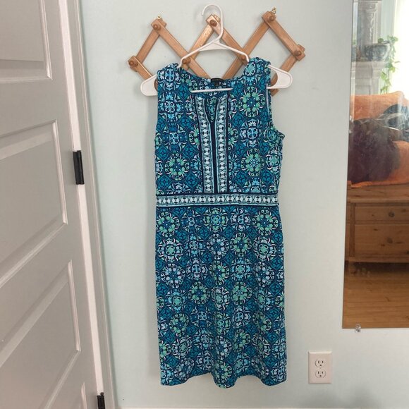 Versatile Blue Summer Talbots Dress - Picture 1 of 7